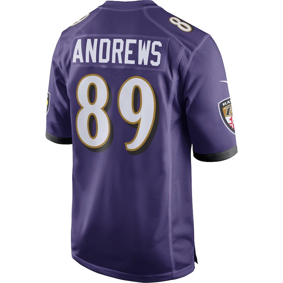 Mark Andrews 89 Baltimore Ravens Game Jersey - Purple