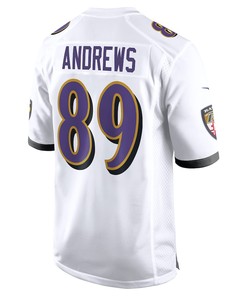 Mark Andrews 89 Baltimore Ravens Game Jersey - White