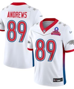 Mark Andrews 89 Ravens Pro Bowl 2023 Patch Men Jersey - White