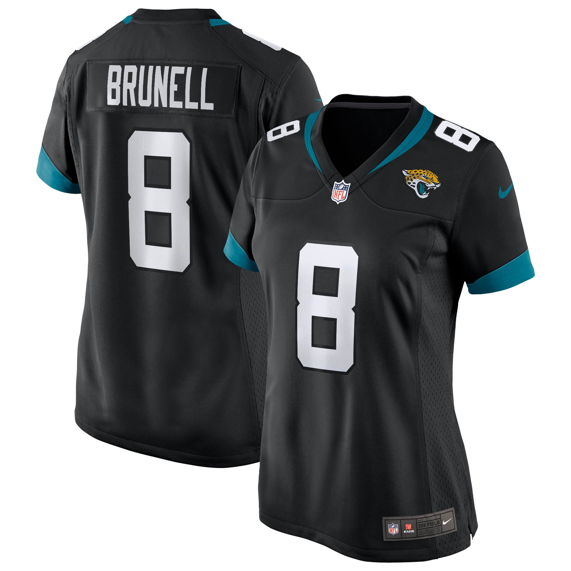 Mark Brunell Jacksonville Jaguars Womens Game Retired Player Jersey - Black Nfl