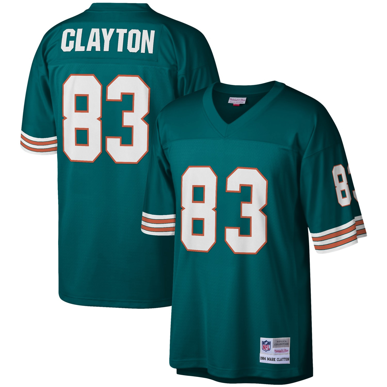 Mark Clayton Miami Dolphins Mitchell & Ness 1984 Legacy Replica Jersey - Aqua Nfl