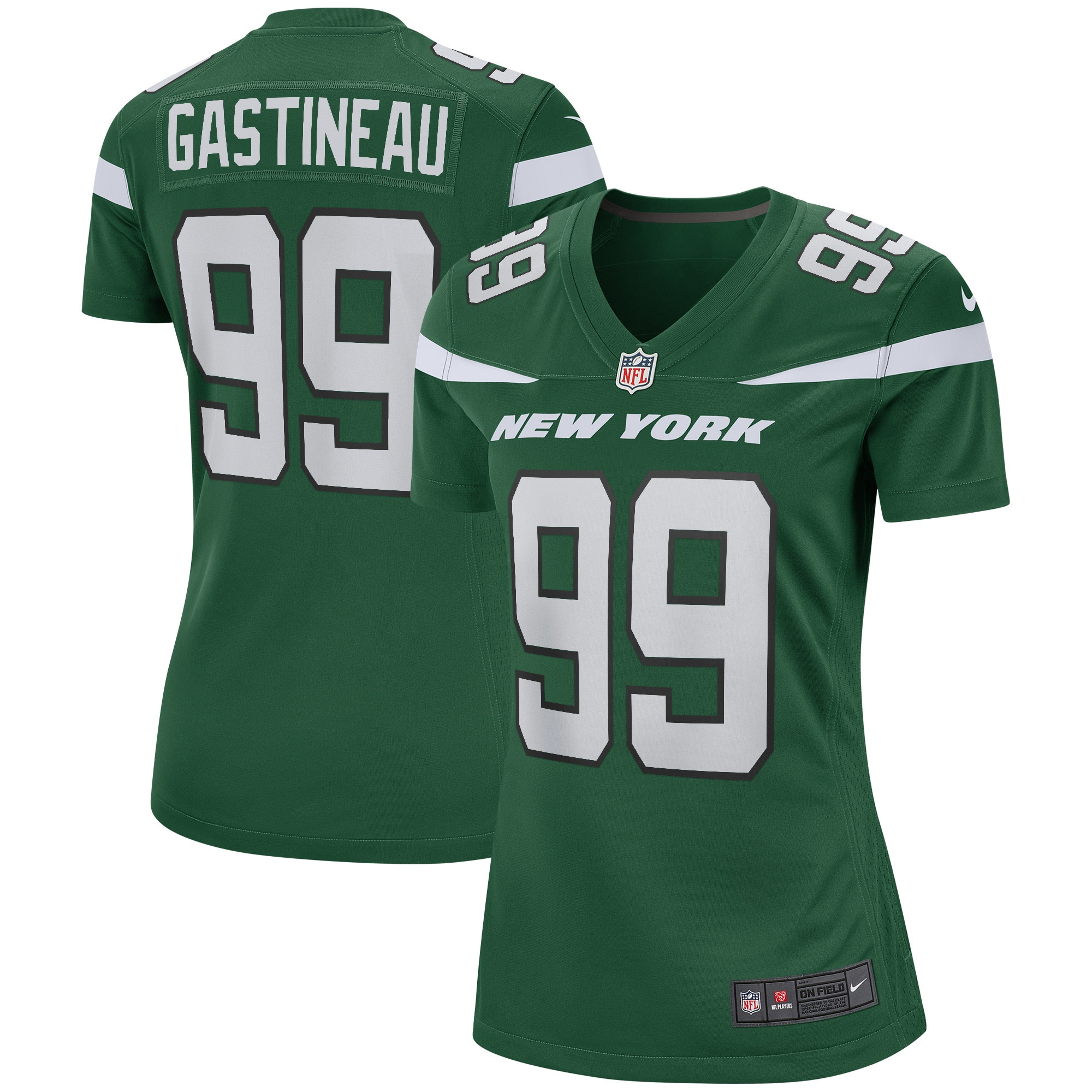 Mark Gastineau New York Jets Womens Game Retired Player Jersey - Gotham Green Nfl
