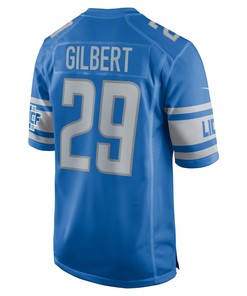 Mark Gilbert Detroit Lions Player Game Jersey - Blue