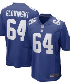 Mark Glowinski New York Giants Game Player Jersey - Royal