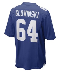Mark Glowinski New York Giants Game Player Jersey - Royal