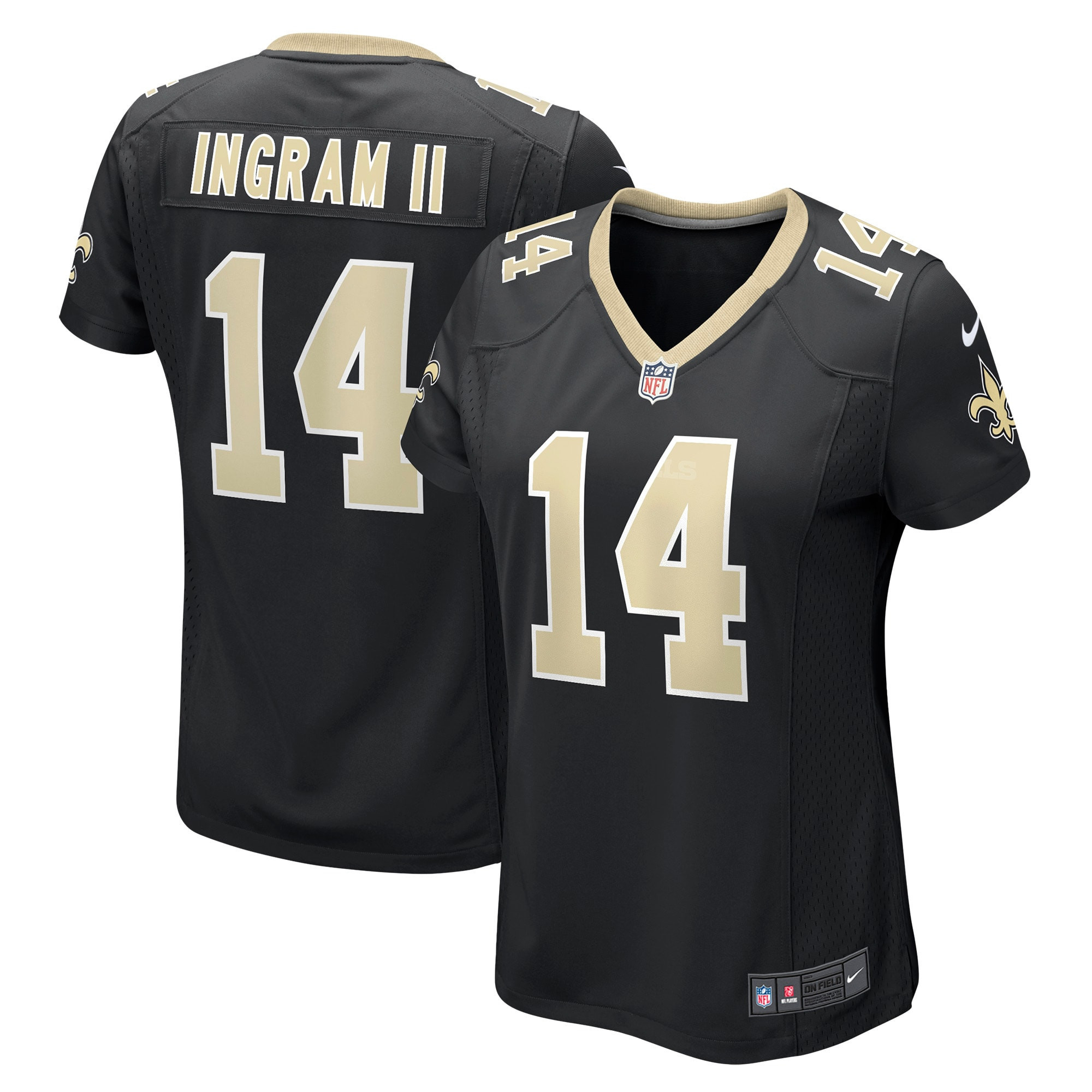 Mark Ingram Ii New Orleans Saints Womens Game Jersey - Black Nfl