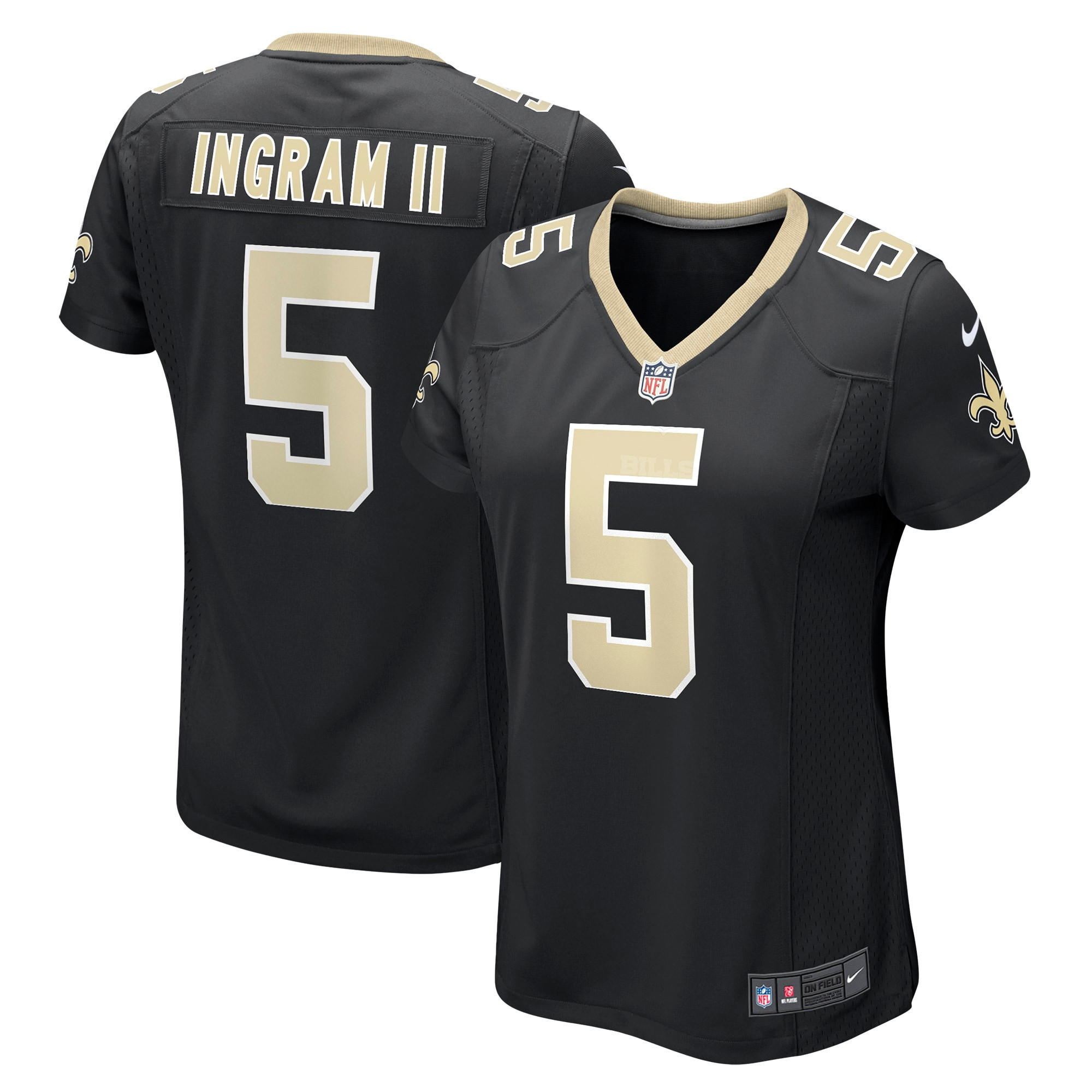 Mark Ingram Ii New Orleans Saints Womens Game Player Jersey - Black Nfl