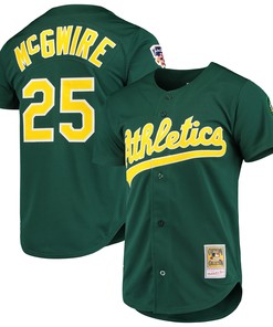 Mark Mcgwire Oakland Athletics Mitchell & Ness 1997 Cooperstown Collection Authentic Jersey - Green Mlb