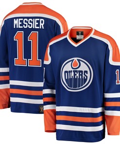 Mark Messier Edmonton Oilers Fanatics Branded Premier Breakaway Retired Player Jersey - Blue Nhl