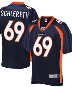 Mark Schlereth Denver Broncos Nfl Pro Line Replica Retired Player Jersey - Navy
