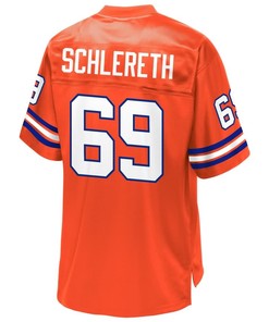 Mark Schlereth Denver Broncos Nfl Pro Line Retired Player Jersey - Orange