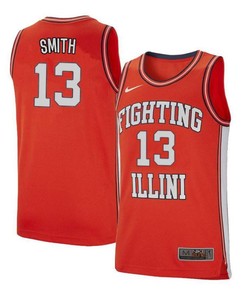 Mark Smith 13 Illinois Fighting Illini Retro Elite Basketball Men Jersey - Orange