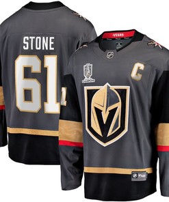 Mark Stone 61 Vegas Golden Knights 2023 Stanley Cup Champions Patch Alternate Breakaway Jersey - Black