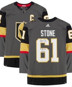Mark Stone Vegas Golden Knights Autographed Jersey With 1st Nhl Asg 2/5/22 Inscription - Gray