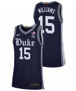 Mark Williams 15 Duke Blue Devils Alternate Brotherhood Men Jersey - Navy