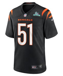 Markus Bailey 51 Cincinnati Bengals Super Bowl LVII Champions Men Game Jersey - Black