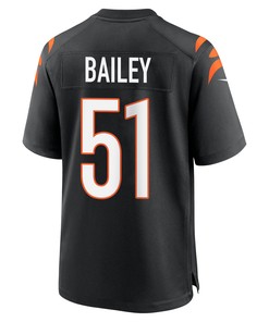Markus Bailey 51 Cincinnati Bengals Super Bowl LVII Champions Men Game Jersey - Black