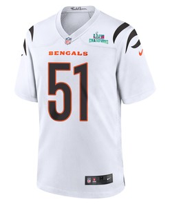 Markus Bailey 51 Cincinnati Bengals Super Bowl LVII Champions Men Game Jersey - White