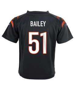 Markus Bailey 51 Cincinnati Bengals Super Bowl LVII Champions Youth Game Jersey - Black