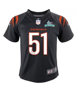 Markus Bailey 51 Cincinnati Bengals Super Bowl LVII Champions Youth Game Jersey - Black