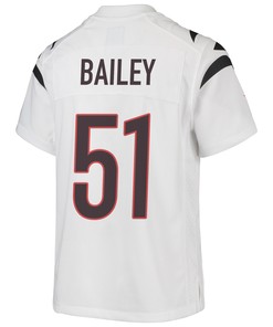 Markus Bailey 51 Cincinnati Bengals Super Bowl LVII Champions Youth Game Jersey - White