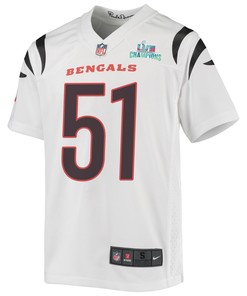 Markus Bailey 51 Cincinnati Bengals Super Bowl LVII Champions Youth Game Jersey - White
