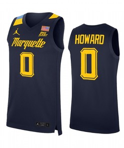 Markus Howard 0 Marquette Golden Eagles Alumni Uniform Men Jersey College Basketball Blue