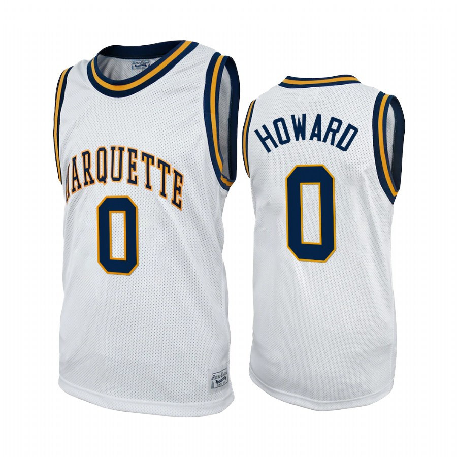 Markus Howard 0 Marquette Golden EaglesAlumni Uniform Jersey Commemorative Classic White
