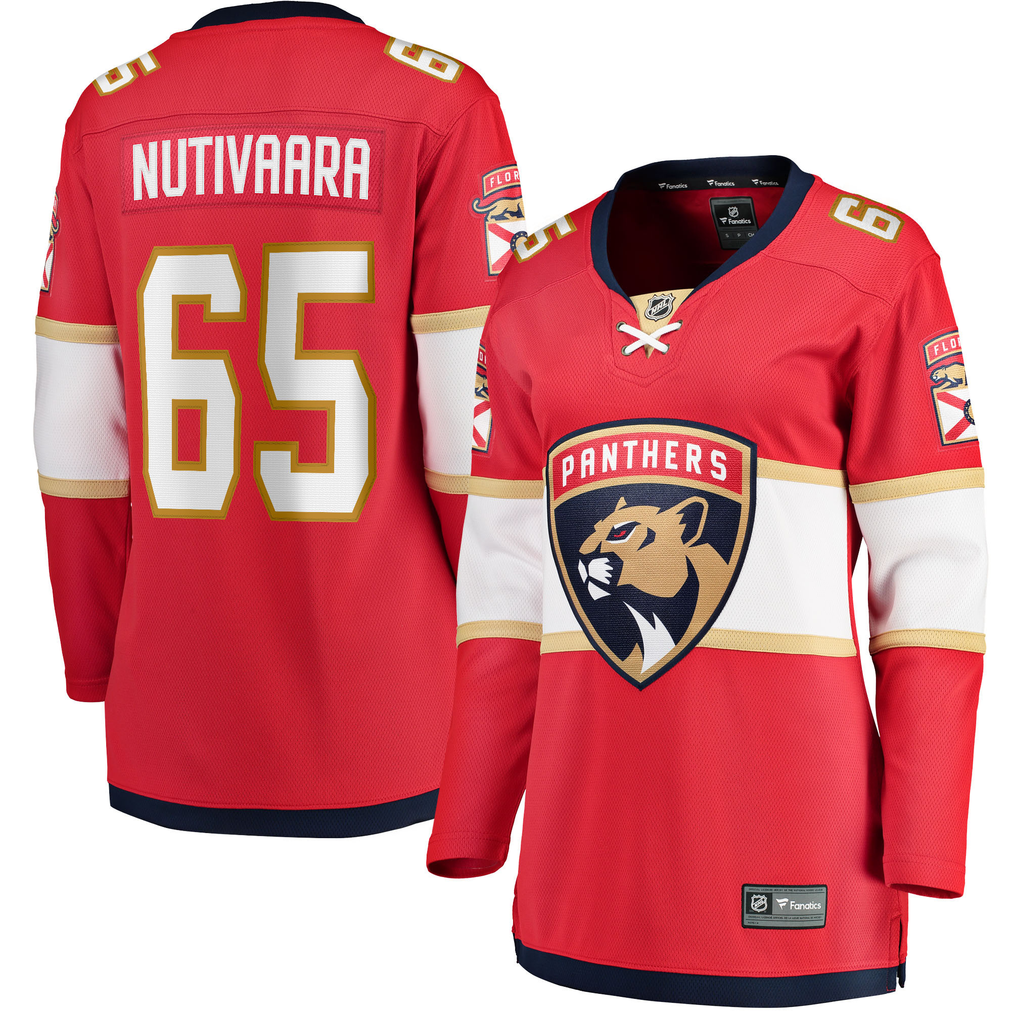 Markus Nutivaara Florida Panthers Fanatics Branded Womens Home Breakaway Player Jersey - Red Nhl