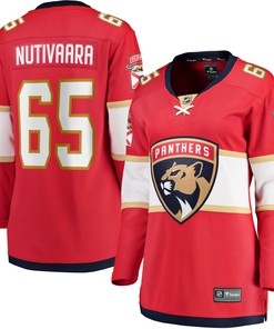 Markus Nutivaara Florida Panthers Fanatics Branded Womens Home Breakaway Player Jersey - Red Nhl