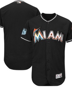 Marlins Black Mlb 2017 Spring Brandedition Personalized Jersey
