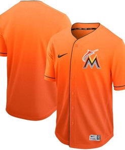 Marlins Orange Mlb Drift Brandedition Personalized Jersey
