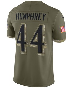 Marlon Humphrey Baltimore Ravens 2022 Salute To Service Limited Jersey - Olive