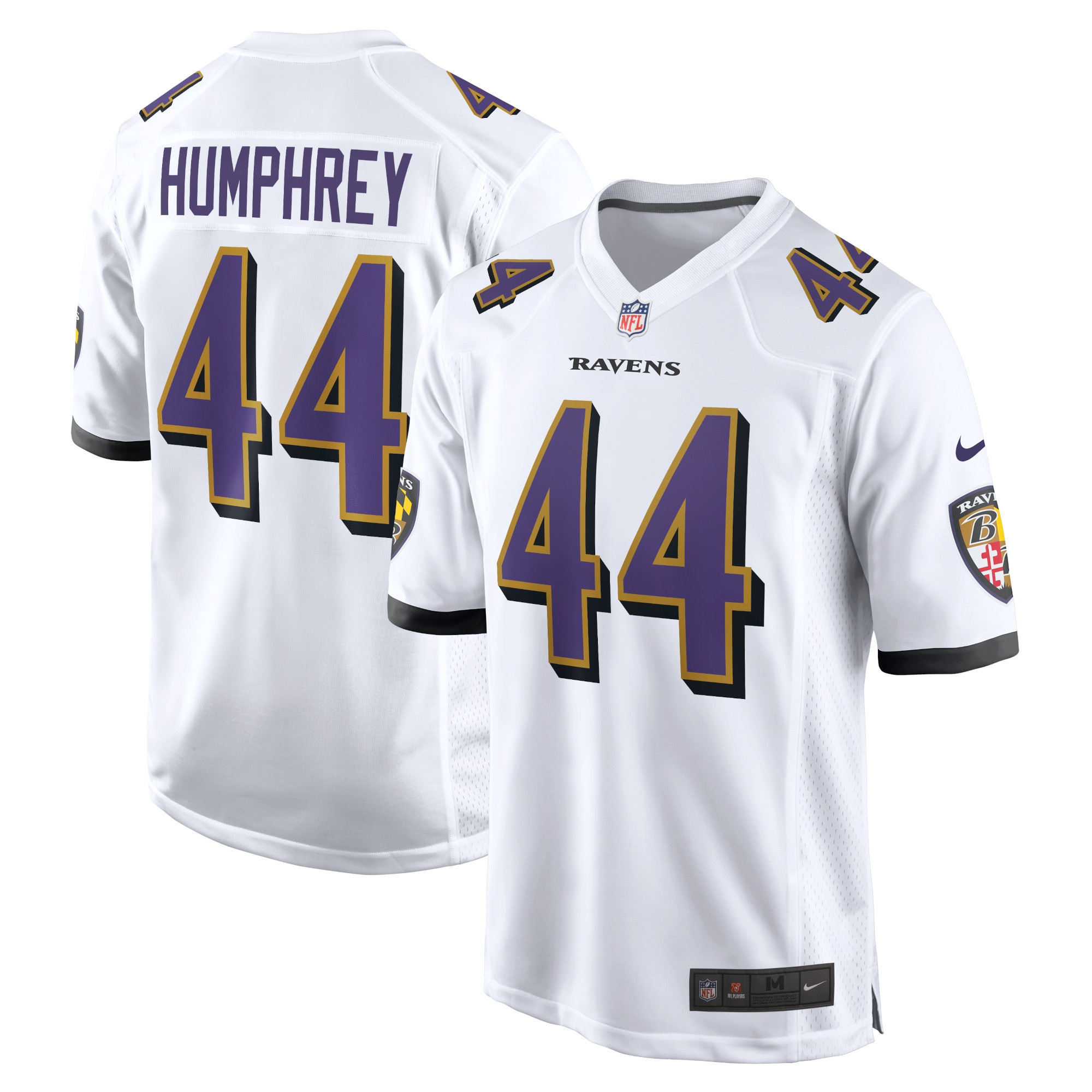 Marlon Humphrey Baltimore Ravens Game Jersey - White Nfl