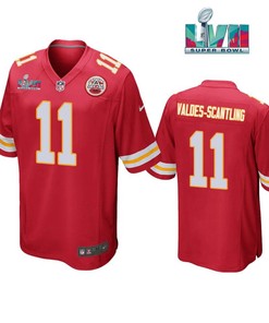 Marquez Valdes Scantling 11 Kansas City Chiefs Super Bowl LVII Red Men Game Jersey