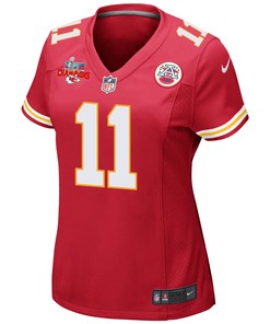 Marquez Valdes-Scantling 11 Kansas City Chiefs Super Bowl LVII Champions 3 Stars Women Game Jersey - Red
