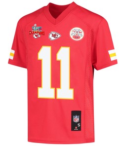 Marquez Valdes-Scantling 11 Kansas City Chiefs Super Bowl LVII Champions 3 Stars Youth Game Jersey - Red