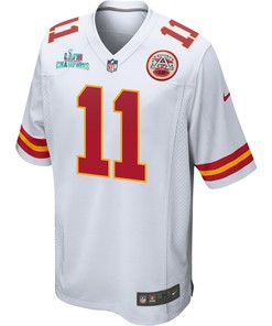 Marquez Valdes-Scantling 11 Kansas City Chiefs Super Bowl LVII Champions Men Game Jersey - White