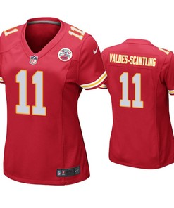 Marquez Valdes-Scantling 11 Kansas City Chiefs Women Game Jersey - Red Jersey