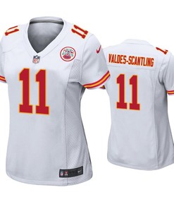 Marquez Valdes-Scantling 11 Kansas City Chiefs Women Game Jersey - White Jersey