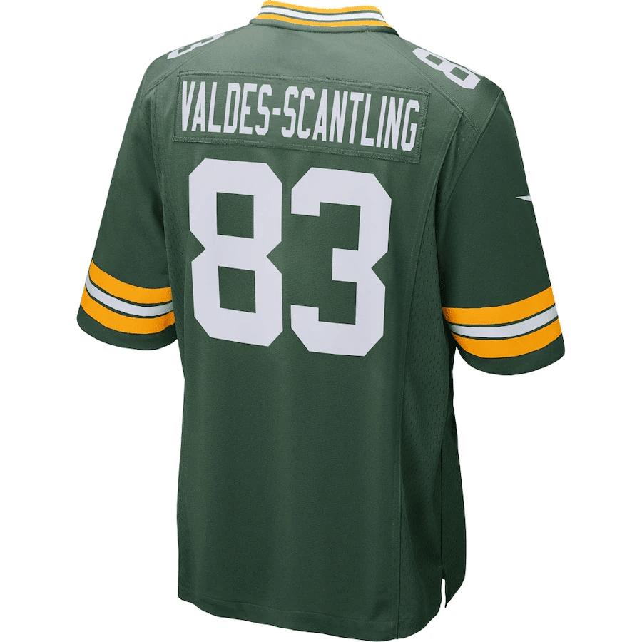 Marquez Valdes-Scantling 83 Green Bay Packers Game Player Jersey - Green