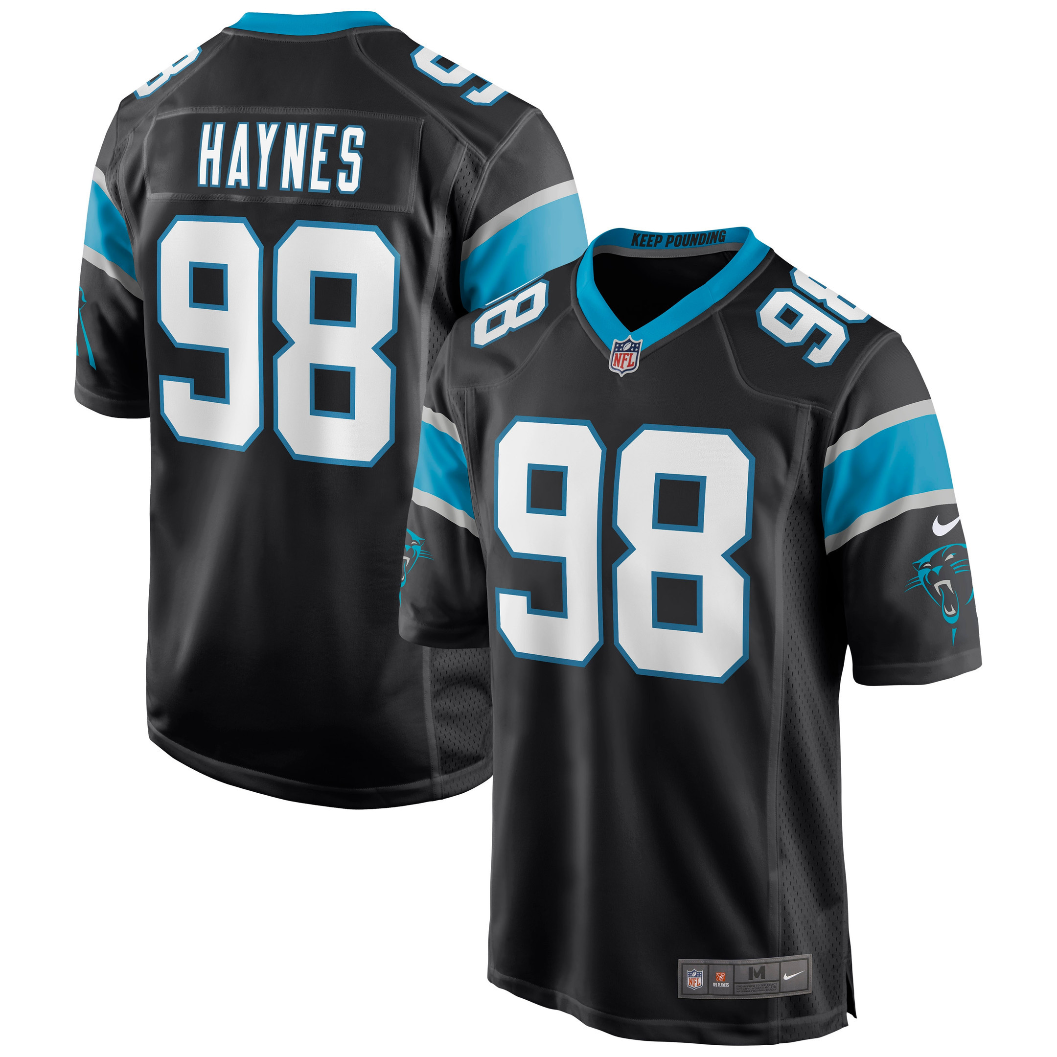 Marquis Haynes Carolina Panthers Game Jersey - Black Nfl