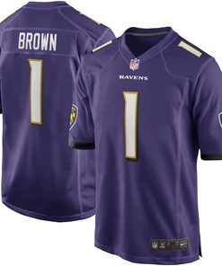 Marquise Brown Baltimore Ravens 2019 Nfl Draft First Round Pick Game Jersey Purple 2019