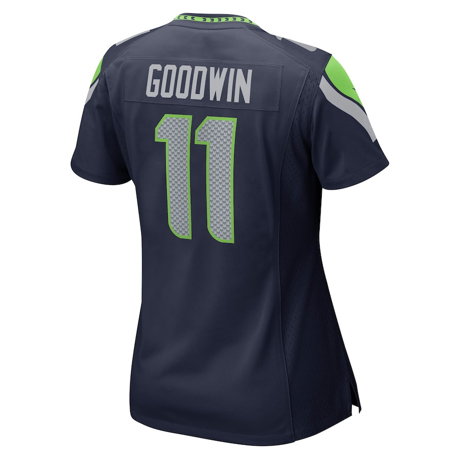 Marquise Goodwin 11 Seattle Seahawks Women's Home Game Player Jersey - College Navy