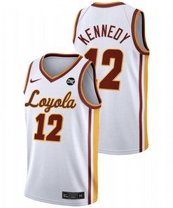 Marquise Kennedy 12 White Loyola Ramblers 2022 College Basketball MVC Championship Jersey