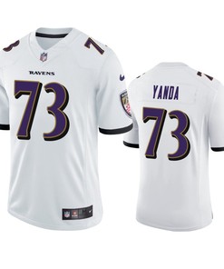 Marshal Yanda 73 Baltimore Ravens White Vapor Limited Jersey