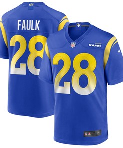 Marshall Faulk Los Angeles Rams Game Retired Player Jersey - Royal Nfl