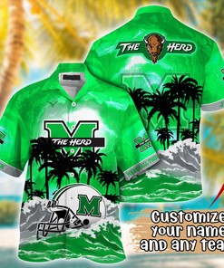 Marshall Thundering Herd NCAA Best Hawaiian Shirt Ever- Customize Any Team Any League
