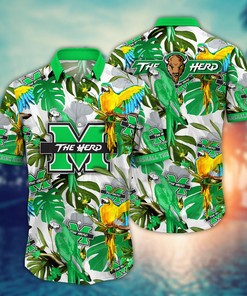 Marshall Thundering Herd NCAA Flower Hawaii Shirt For Fans Ver 1