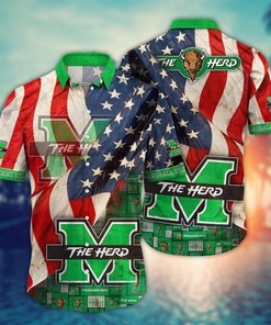 Marshall Thundering Herd NCAA Flower Hawaii Shirt For Fans Ver 10